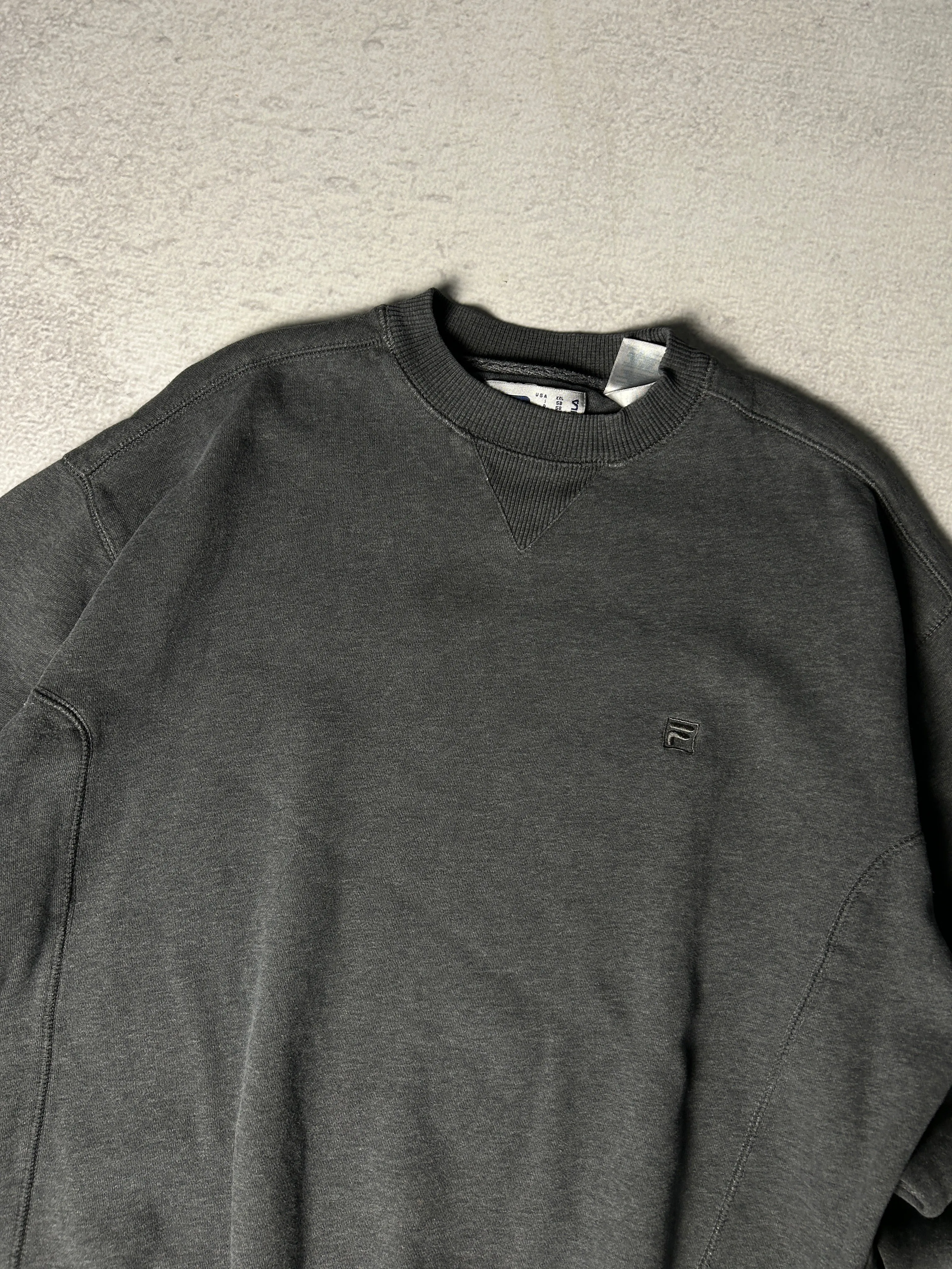 00s Fila Tonal Logo Crewneck Sweatshirt - Men's 2XL