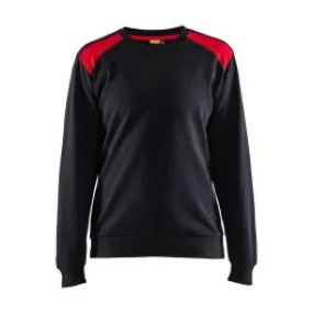 3408-1158&#x20;Women&#x27;s&#x20;Work&#x20;Sweater&#x20;Two&#x20;Tone&#x20;Cotton&#x20;-&#x20;Bl&#xE5;kl&#xE4;der