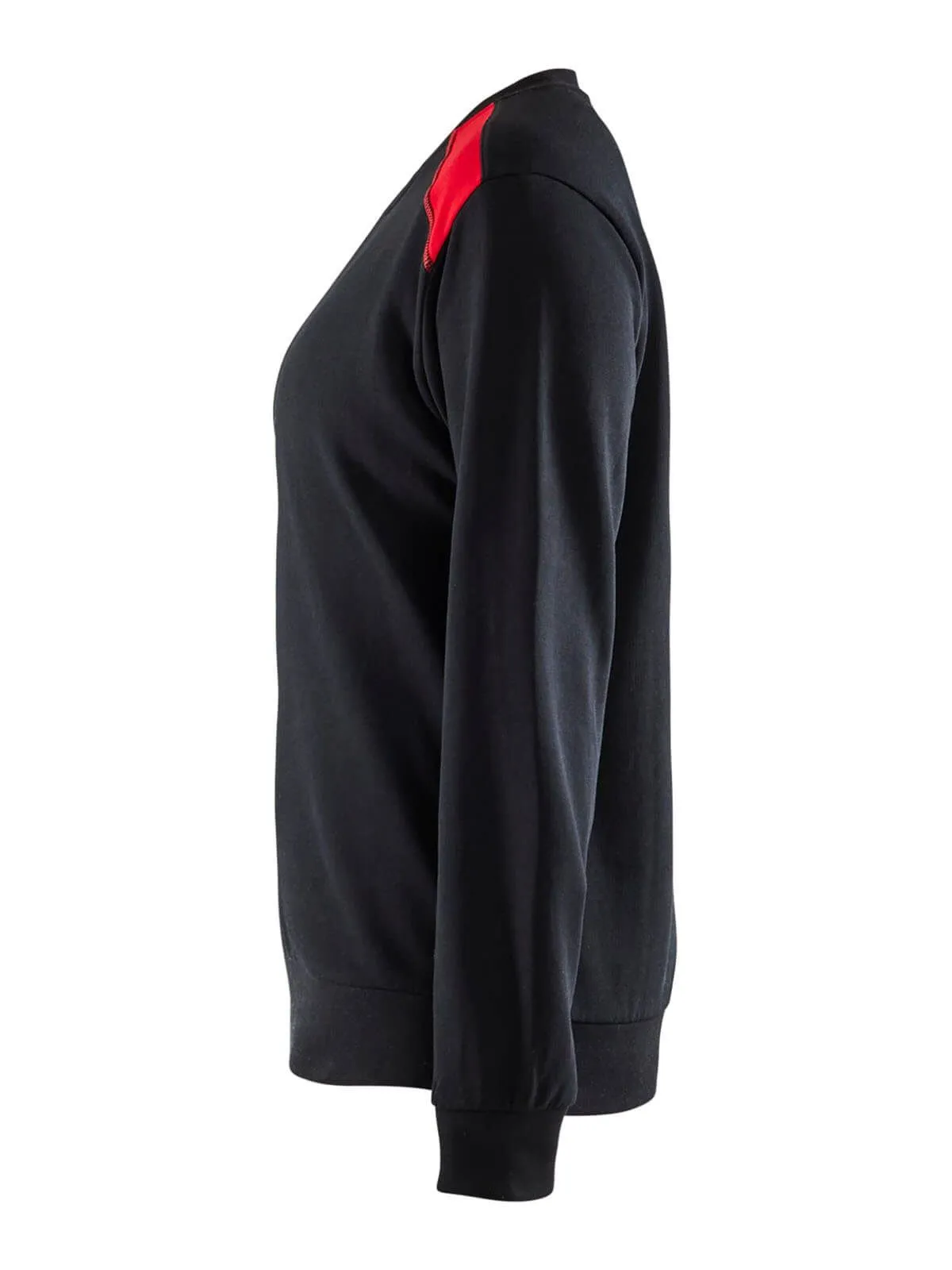 3408-1158&#x20;Women&#x27;s&#x20;Work&#x20;Sweater&#x20;Two&#x20;Tone&#x20;Cotton&#x20;-&#x20;Bl&#xE5;kl&#xE4;der