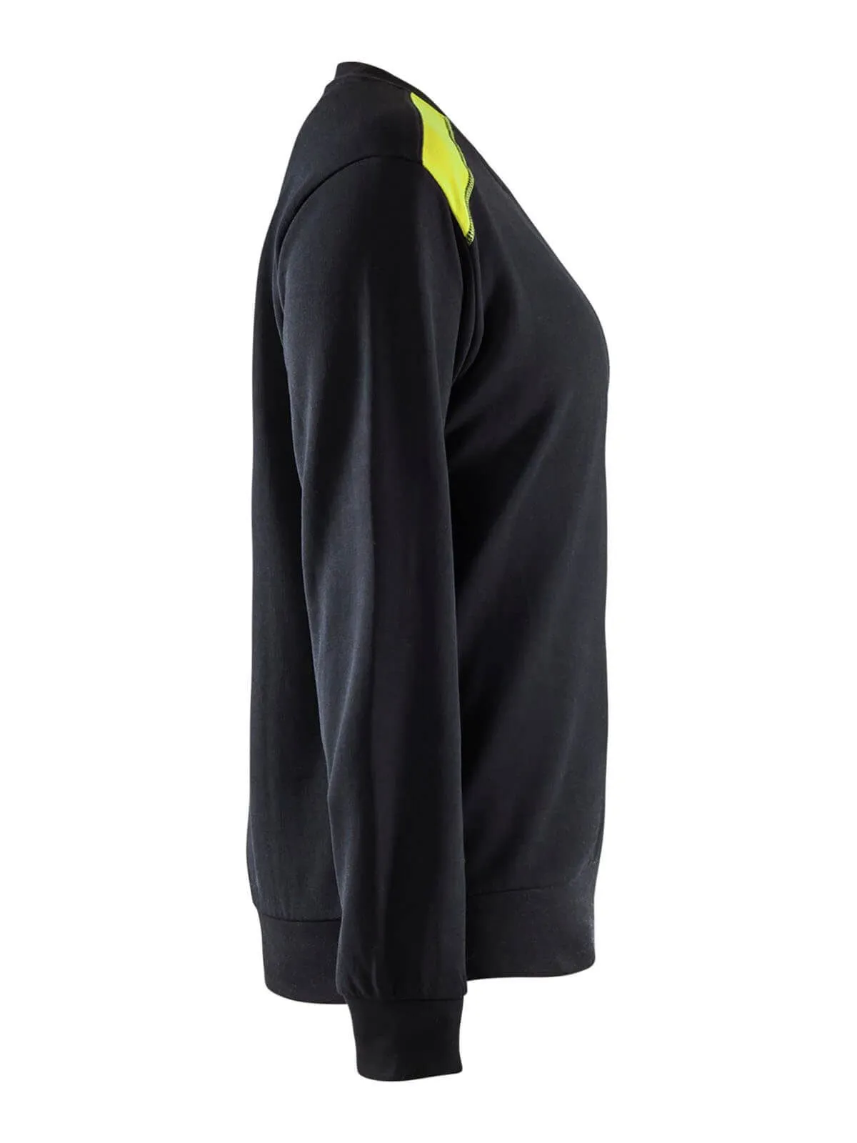 3408-1158&#x20;Women&#x27;s&#x20;Work&#x20;Sweater&#x20;Two&#x20;Tone&#x20;Cotton&#x20;-&#x20;Bl&#xE5;kl&#xE4;der