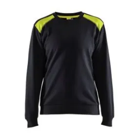 3408-1158&#x20;Women&#x27;s&#x20;Work&#x20;Sweater&#x20;Two&#x20;Tone&#x20;Cotton&#x20;-&#x20;Bl&#xE5;kl&#xE4;der