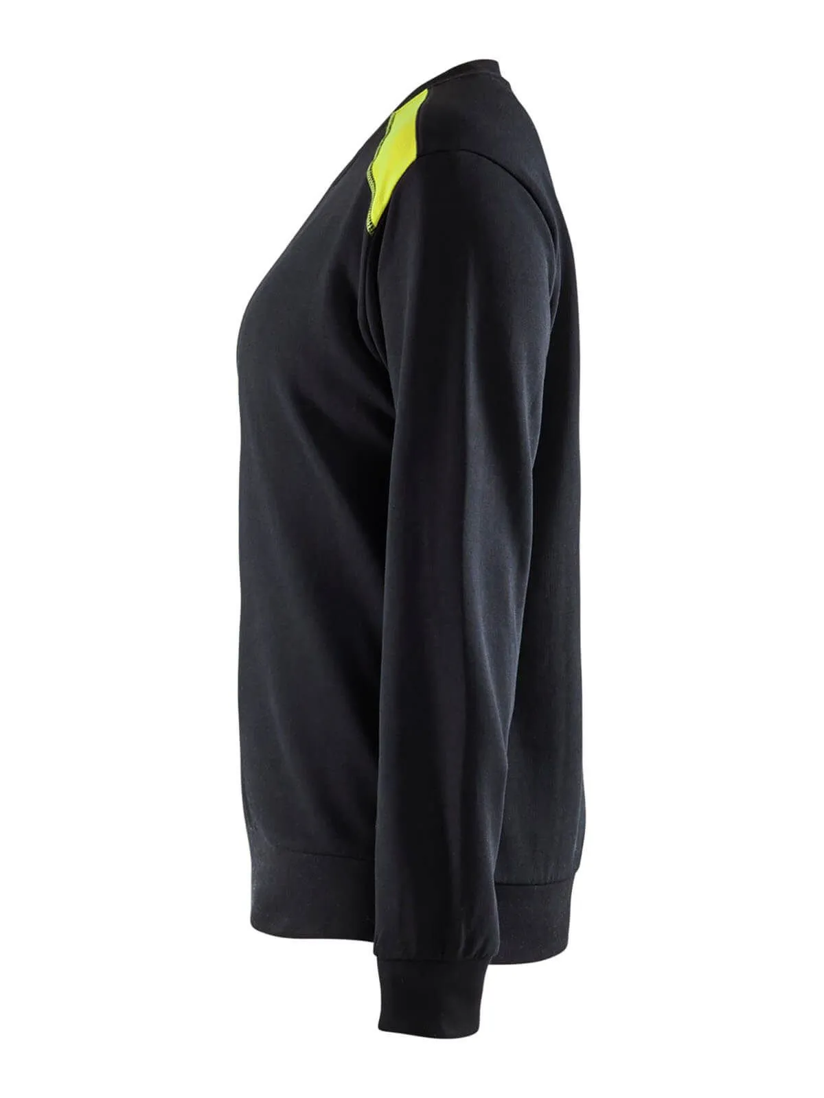 3408-1158&#x20;Women&#x27;s&#x20;Work&#x20;Sweater&#x20;Two&#x20;Tone&#x20;Cotton&#x20;-&#x20;Bl&#xE5;kl&#xE4;der