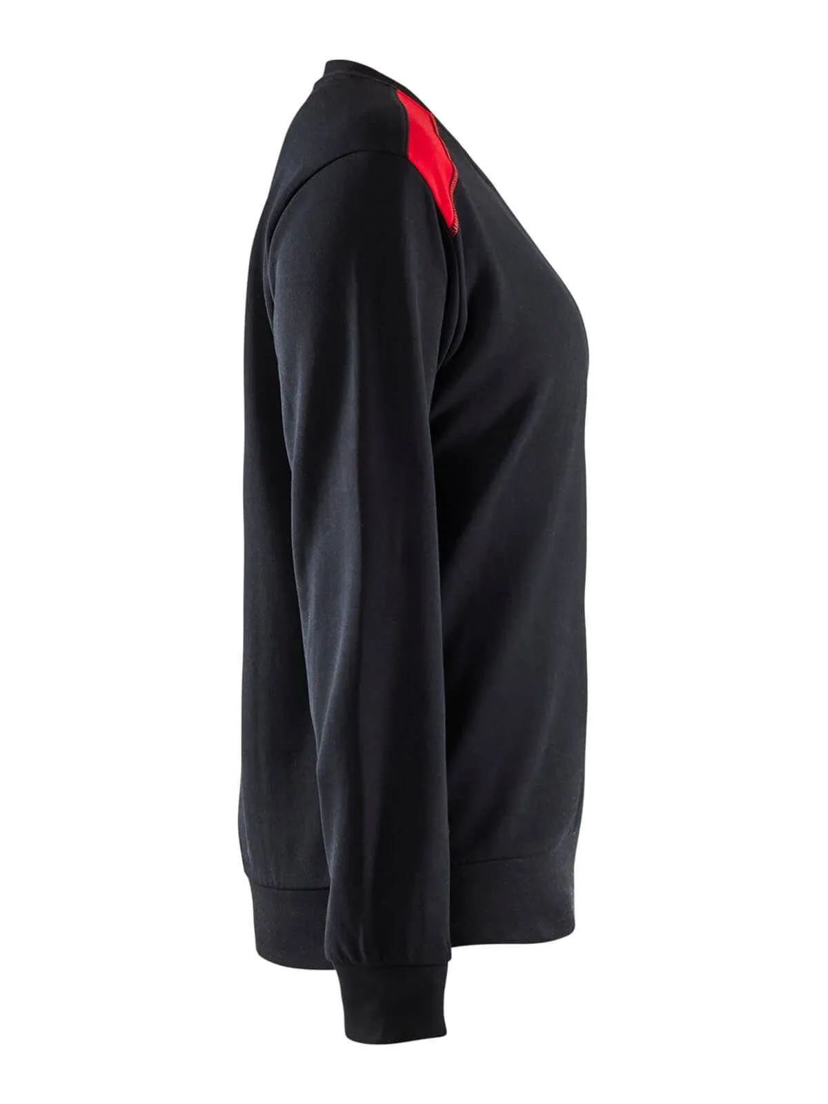 3408-1158&#x20;Women&#x27;s&#x20;Work&#x20;Sweater&#x20;Two&#x20;Tone&#x20;Cotton&#x20;-&#x20;Bl&#xE5;kl&#xE4;der