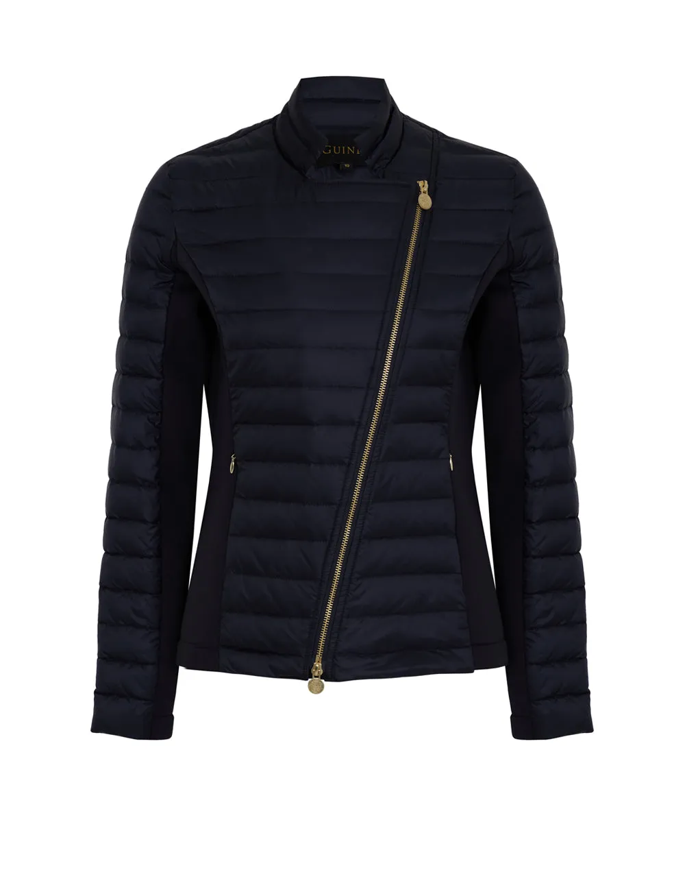 #70 Roxie Puffer Navy Biker Jacket - FAULT - SIZE 10