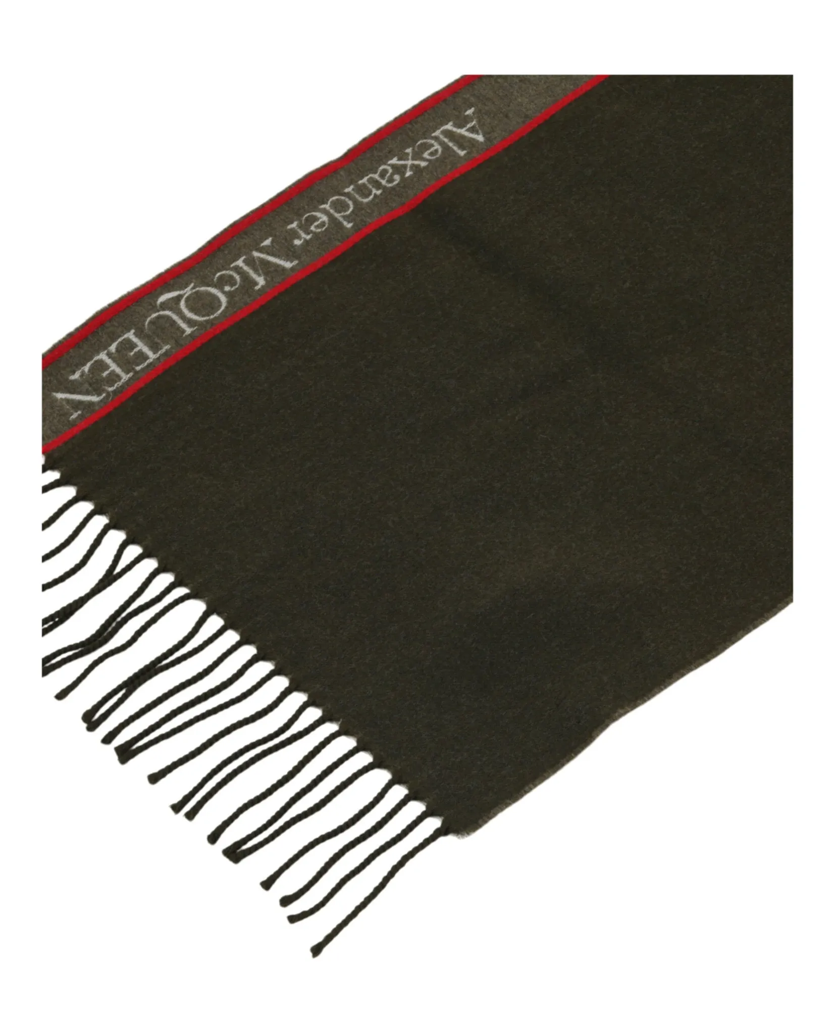 Alexander McQueen Womens Selvedge Wool Scarf