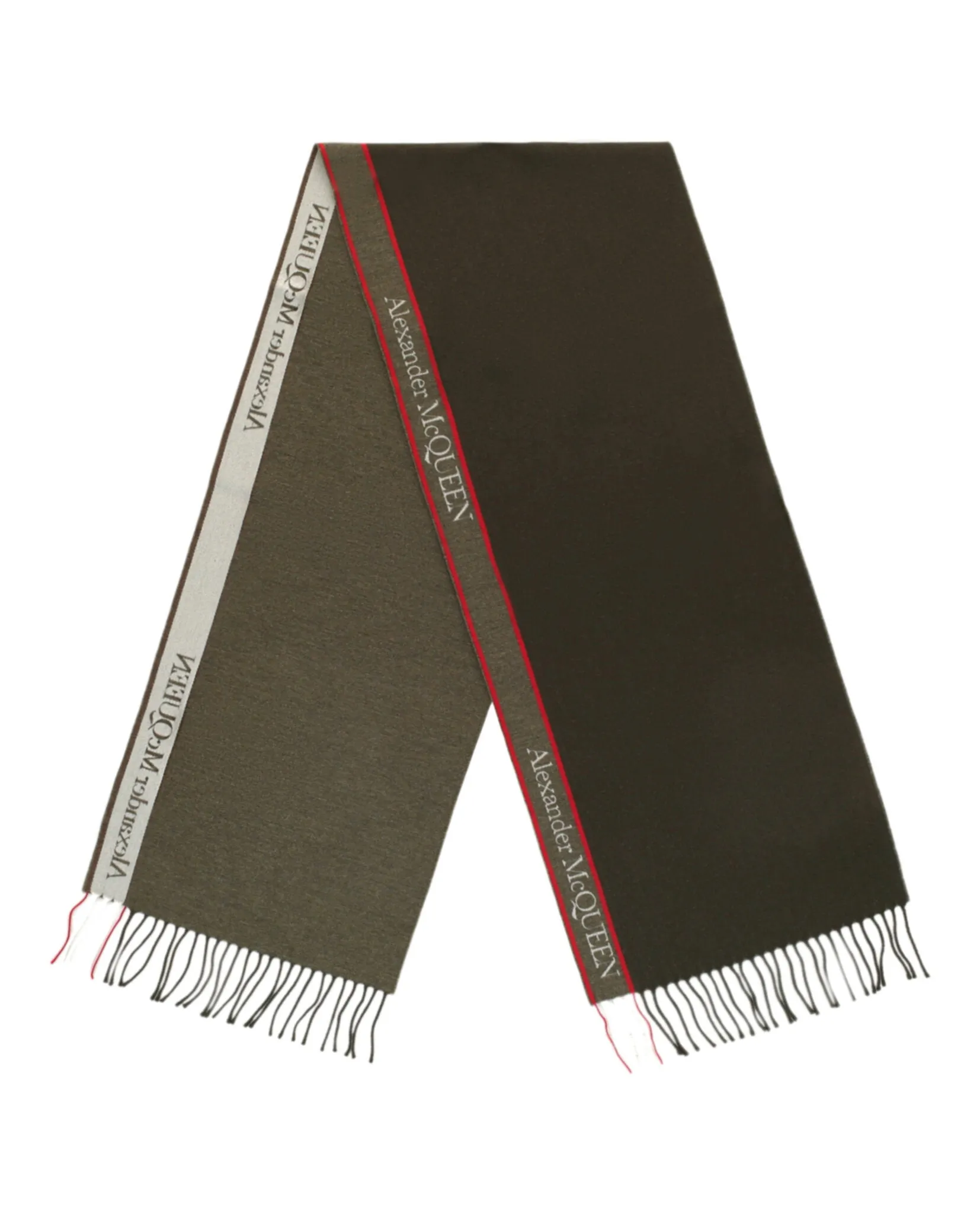 Alexander McQueen Womens Selvedge Wool Scarf