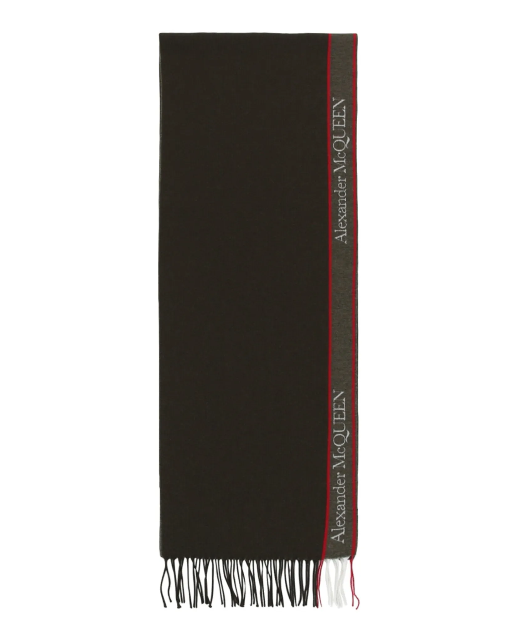 Alexander McQueen Womens Selvedge Wool Scarf