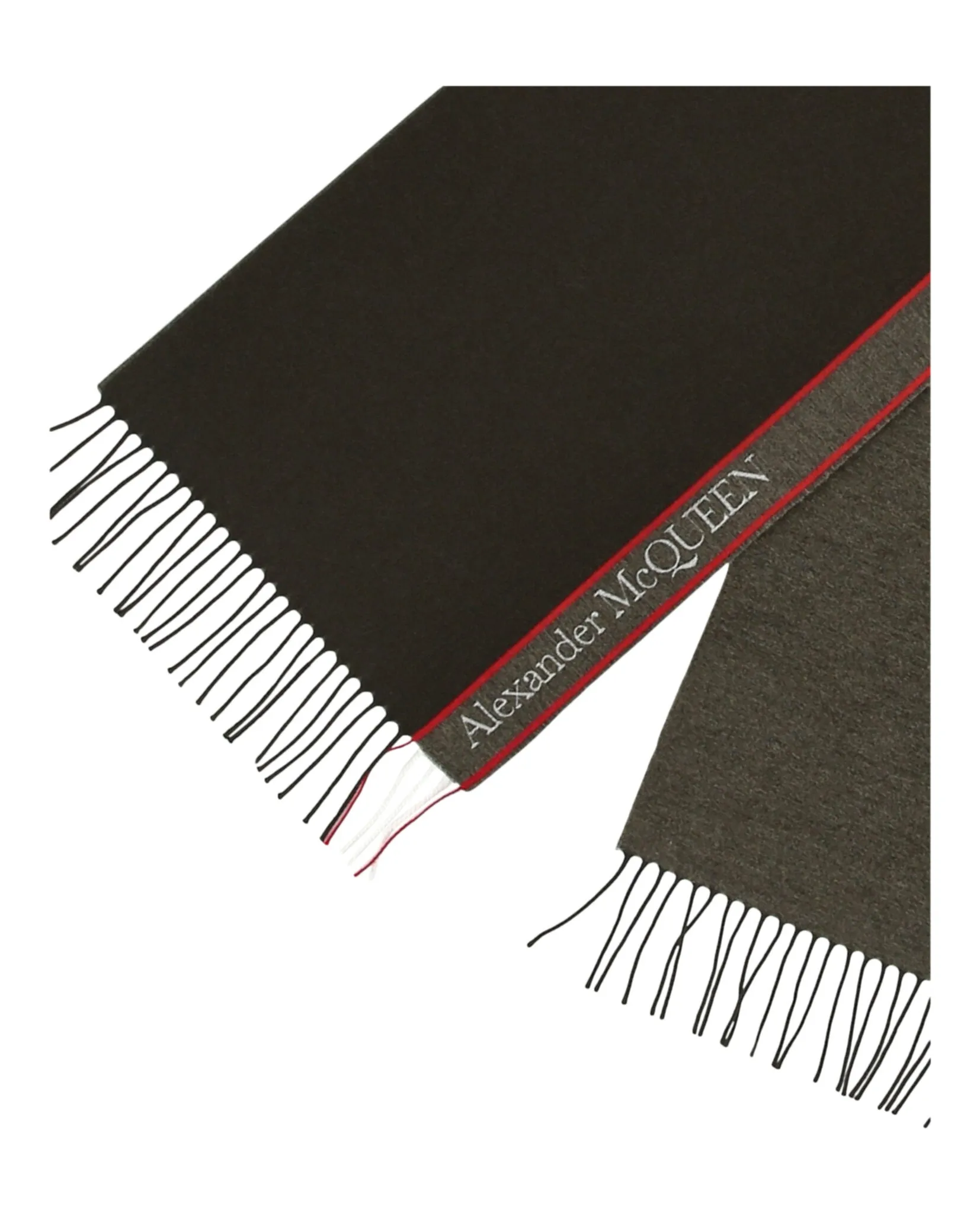 Alexander McQueen Womens Selvedge Wool Scarf
