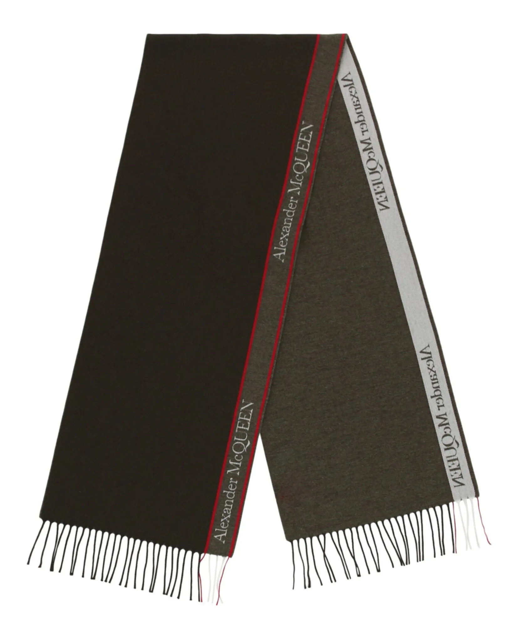Alexander McQueen Womens Selvedge Wool Scarf