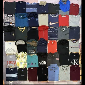 Authentic  branded vintage sweatshirts and hoodies 42 piece