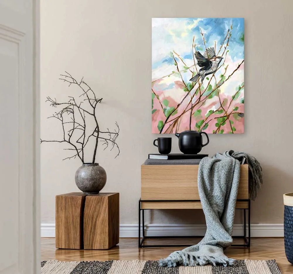 Avian Spotlight - Breaking Free Canvas Wall Art
