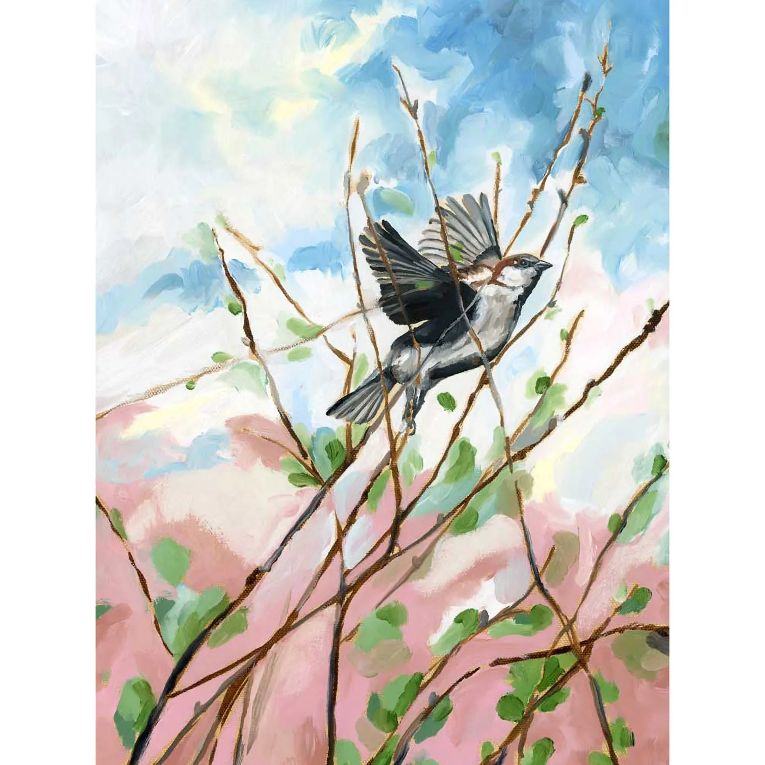 Avian Spotlight - Breaking Free Canvas Wall Art