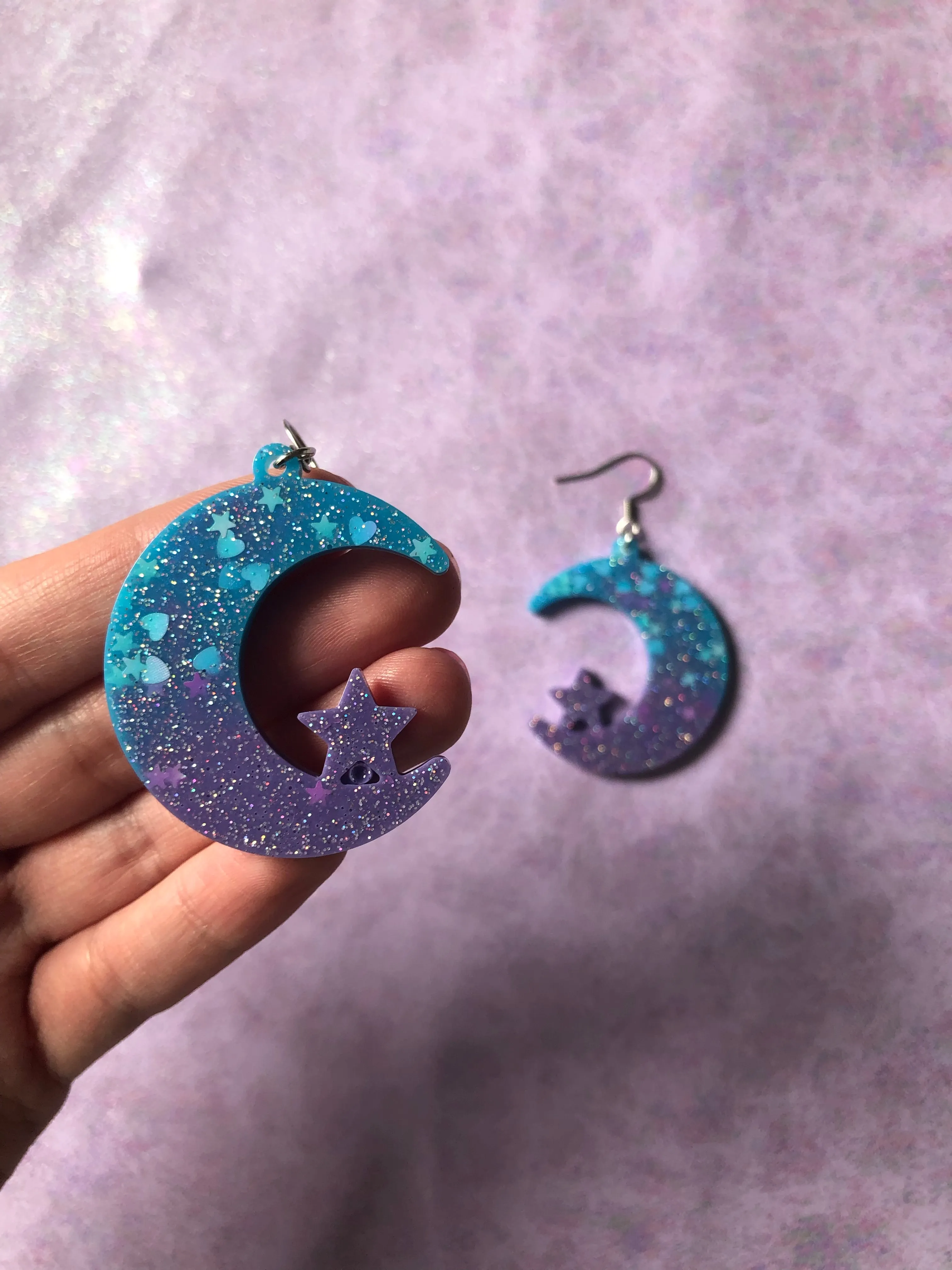 Blueberry Moon Earrings