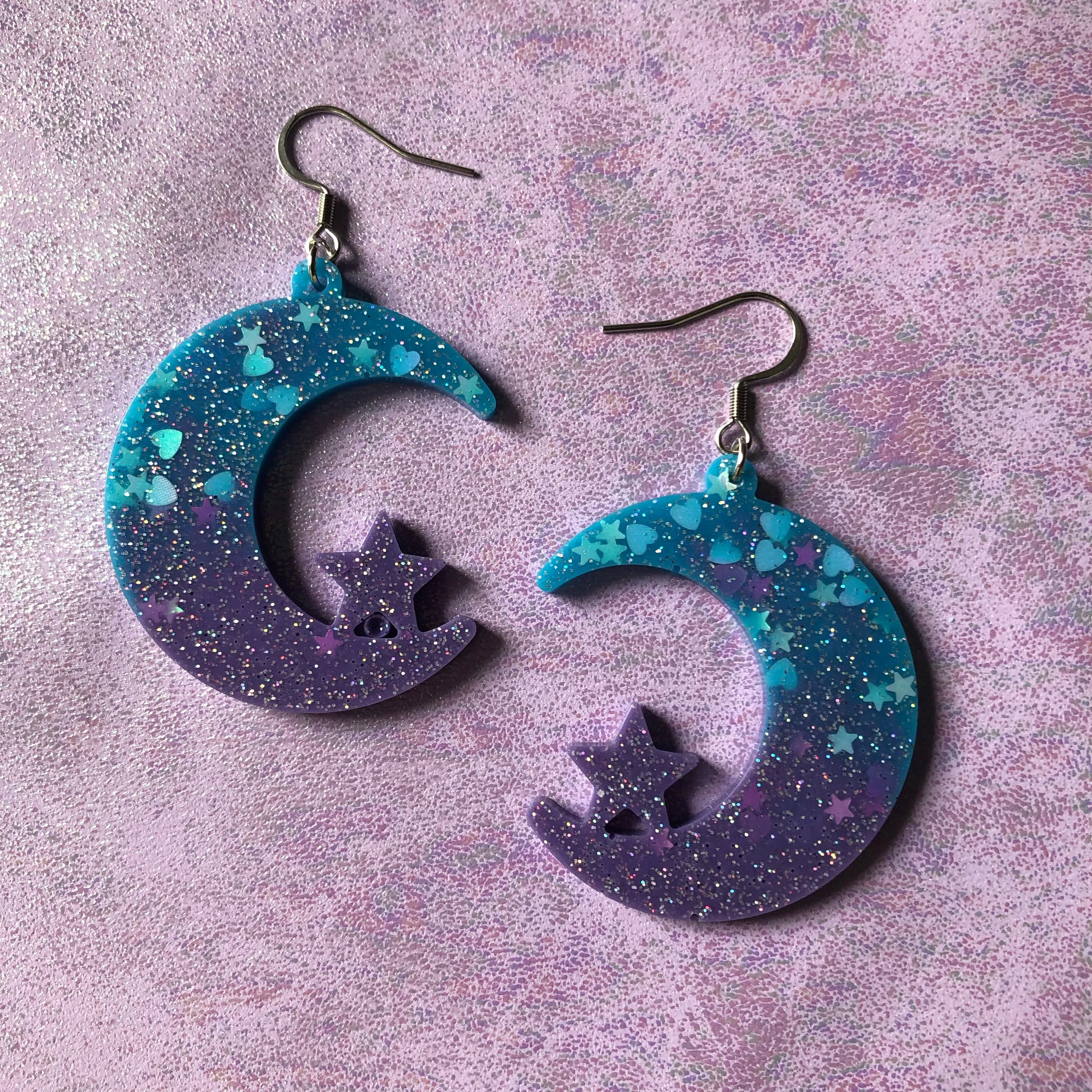 Blueberry Moon Earrings