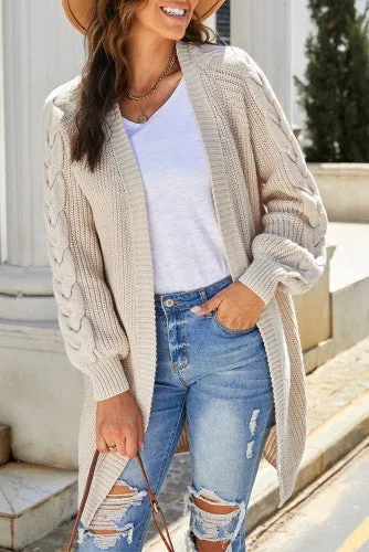 Brandy Braided Cardigan