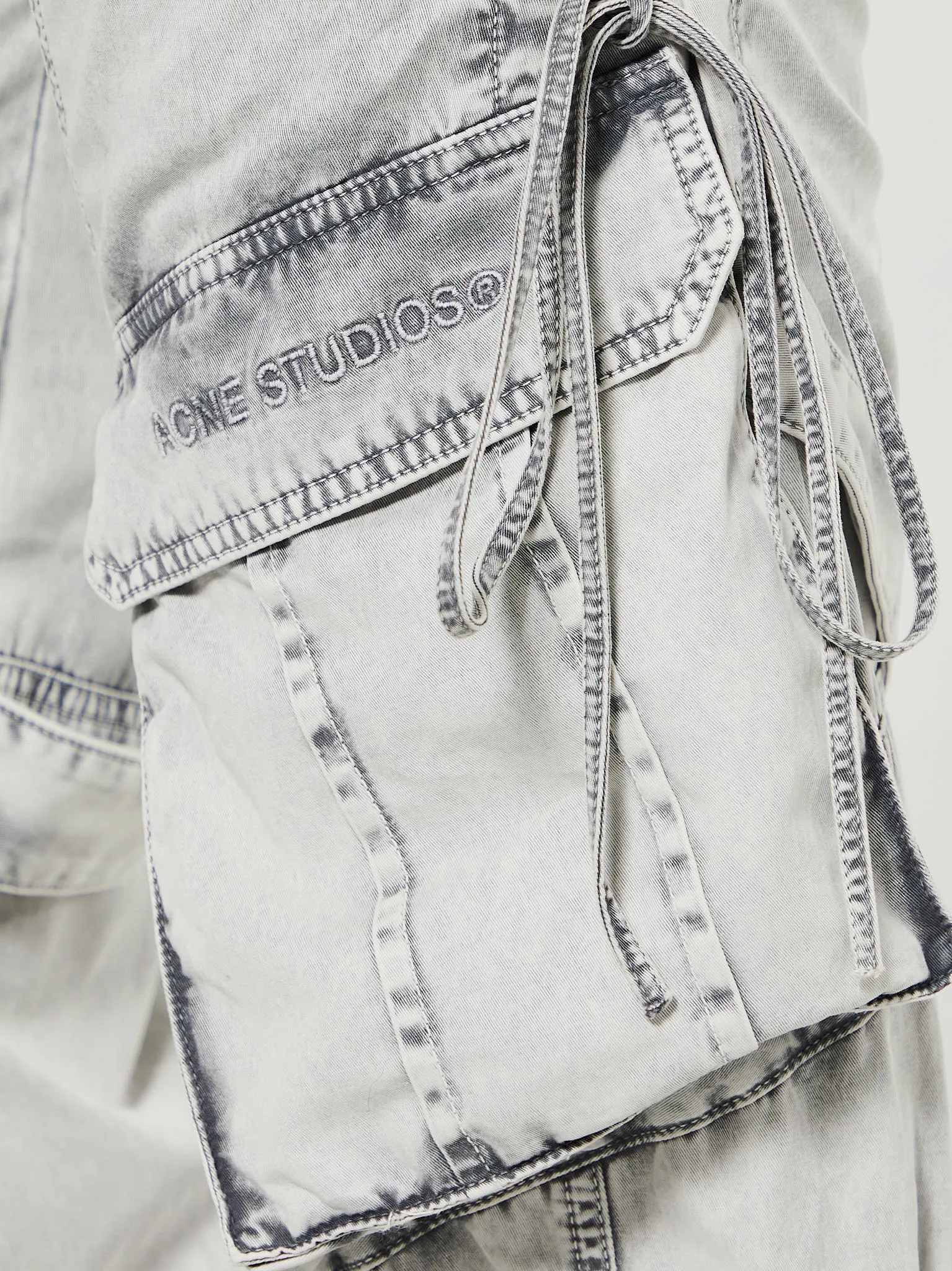 Stylish Dusty White Cargo Twill Trousers for Men/Women