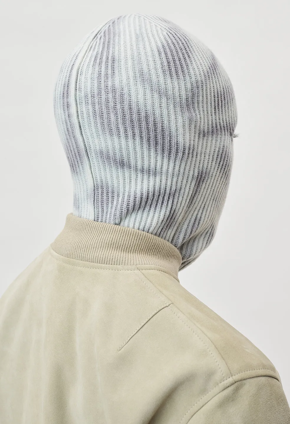 Cashmere Blend Balaclava / Sage Tie Dye