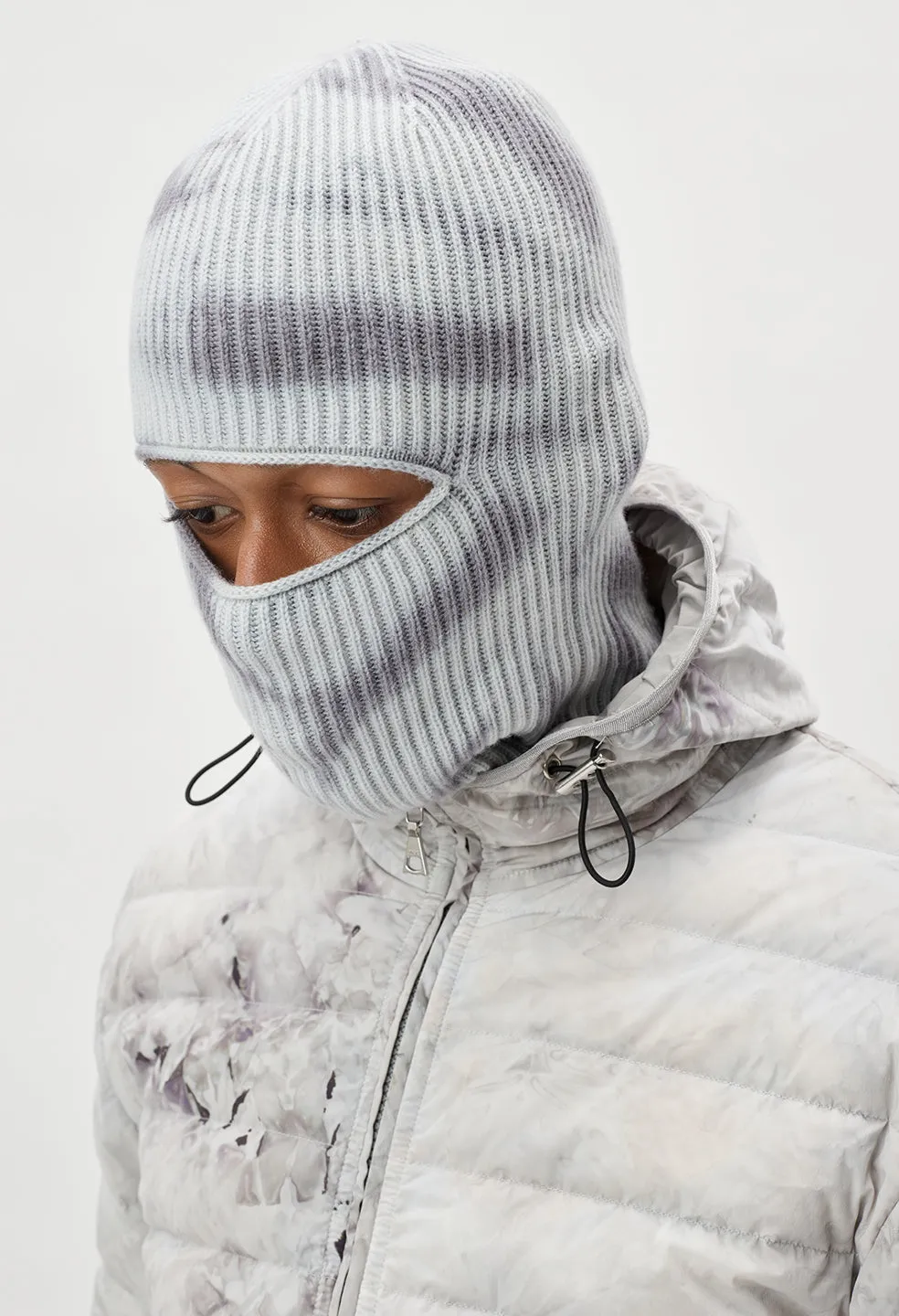 Cashmere Blend Balaclava / Sage Tie Dye
