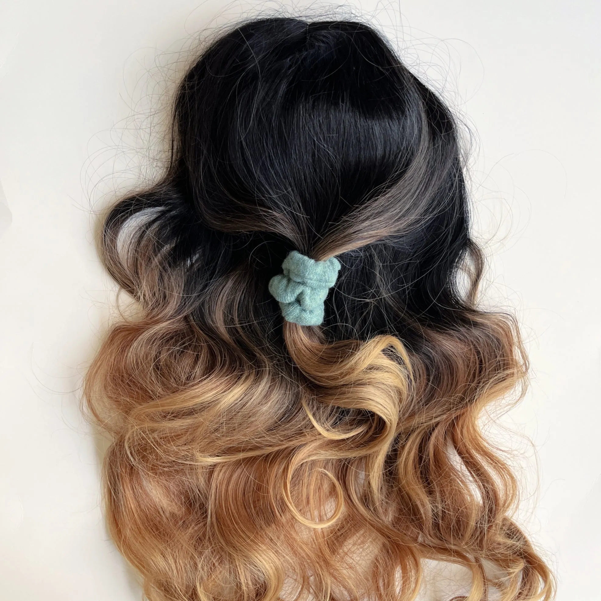 Cashmere scrunchies for weak fragile hair  | Set of 3 | Ready-To-Ship