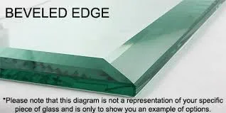 Circular Glass (Half Circle) - Patterned Glass