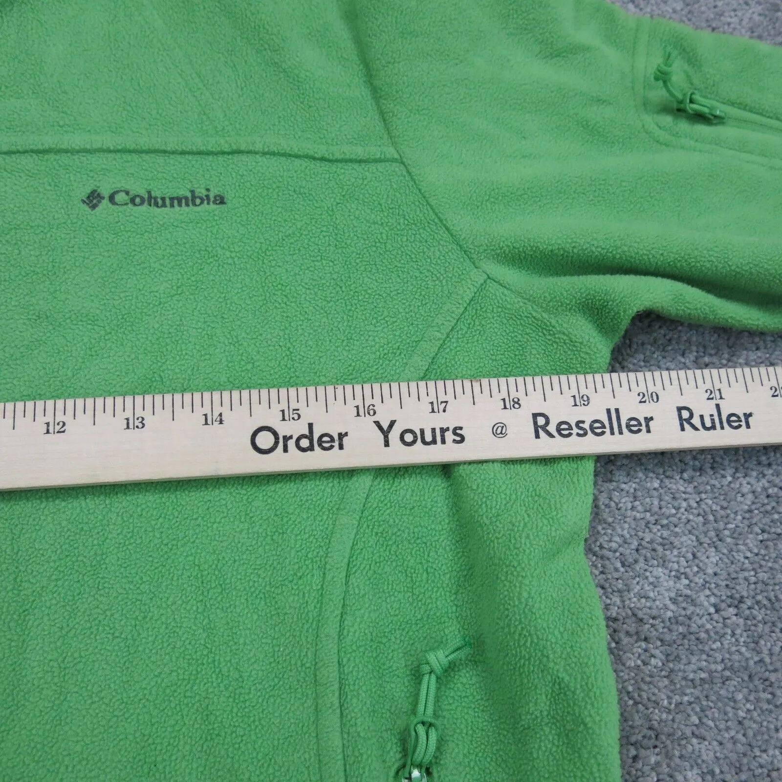 Columbia Women Full Zip Up Jackets Long Sleeves Pockets Green Size Medium