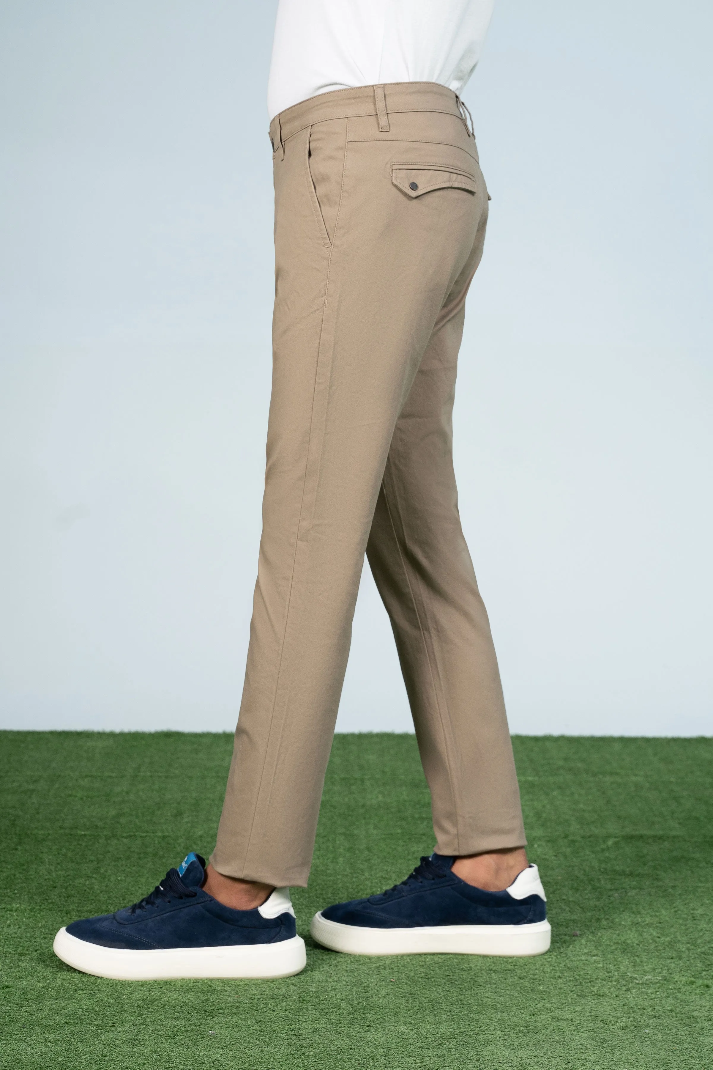 CROSS POCKET CASUAL PANT LIGHT BROWN