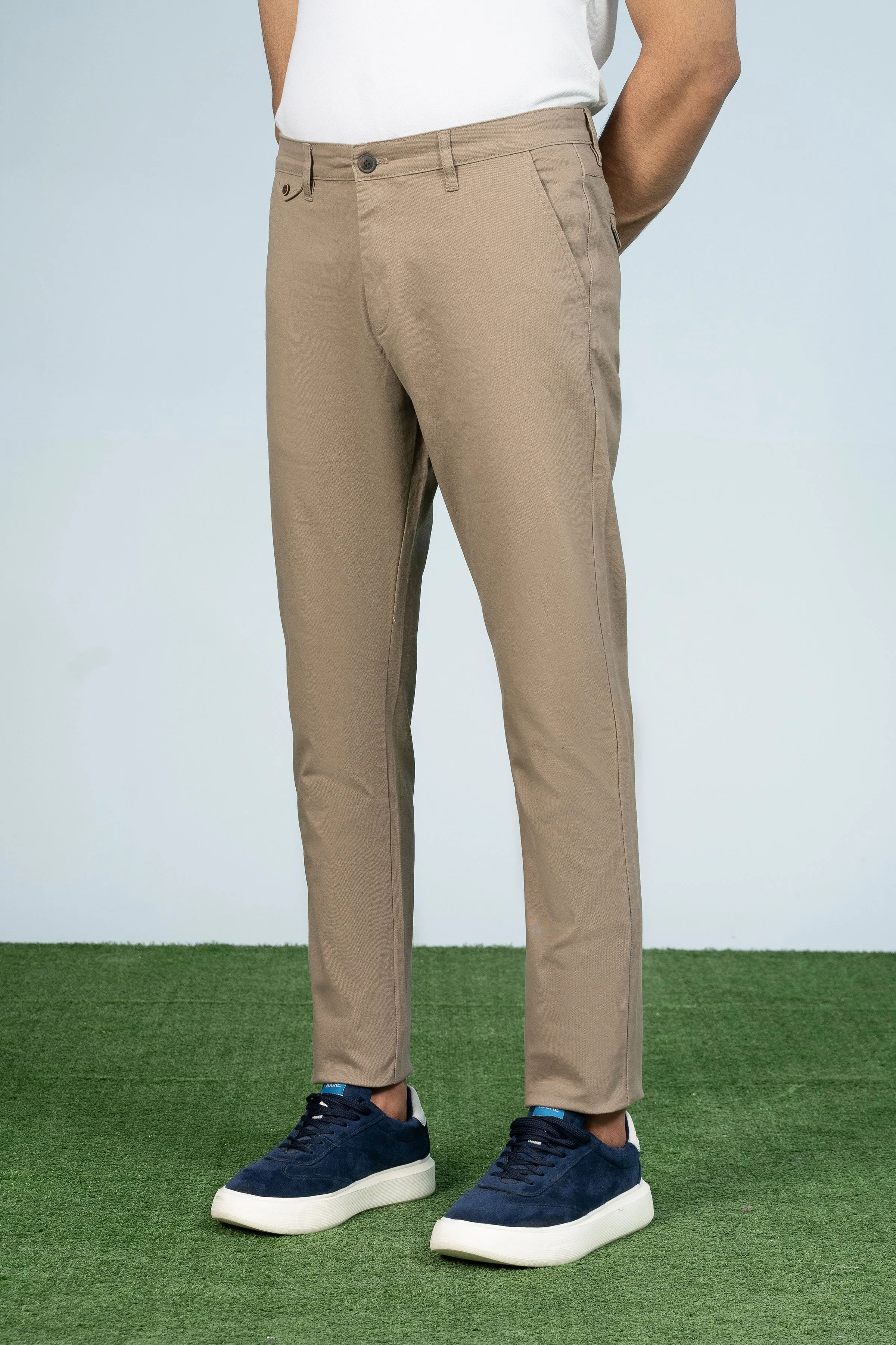 CROSS POCKET CASUAL PANT LIGHT BROWN