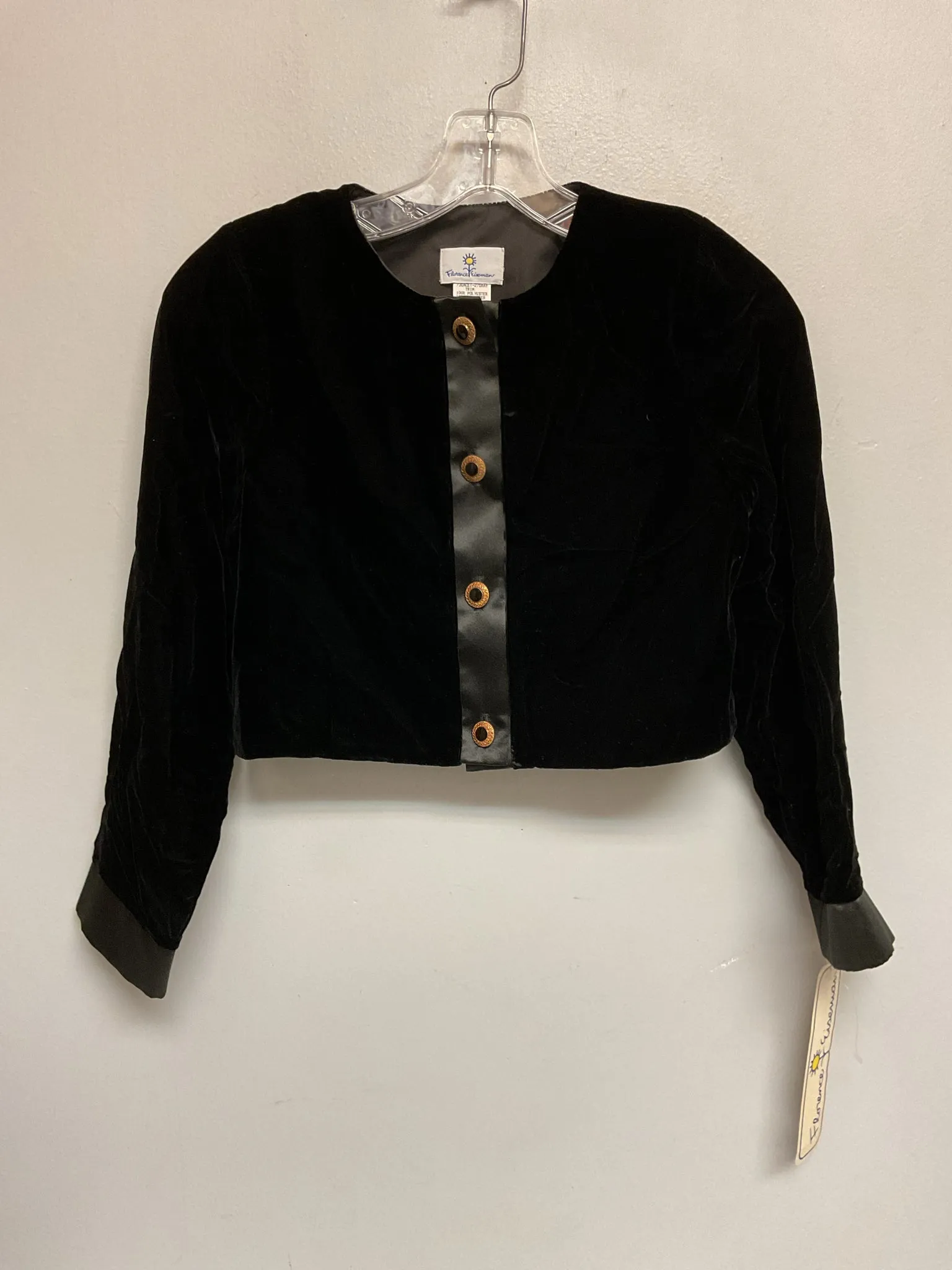 Florence Eiseman Size 12 Black Polyester Big Girls Jackets