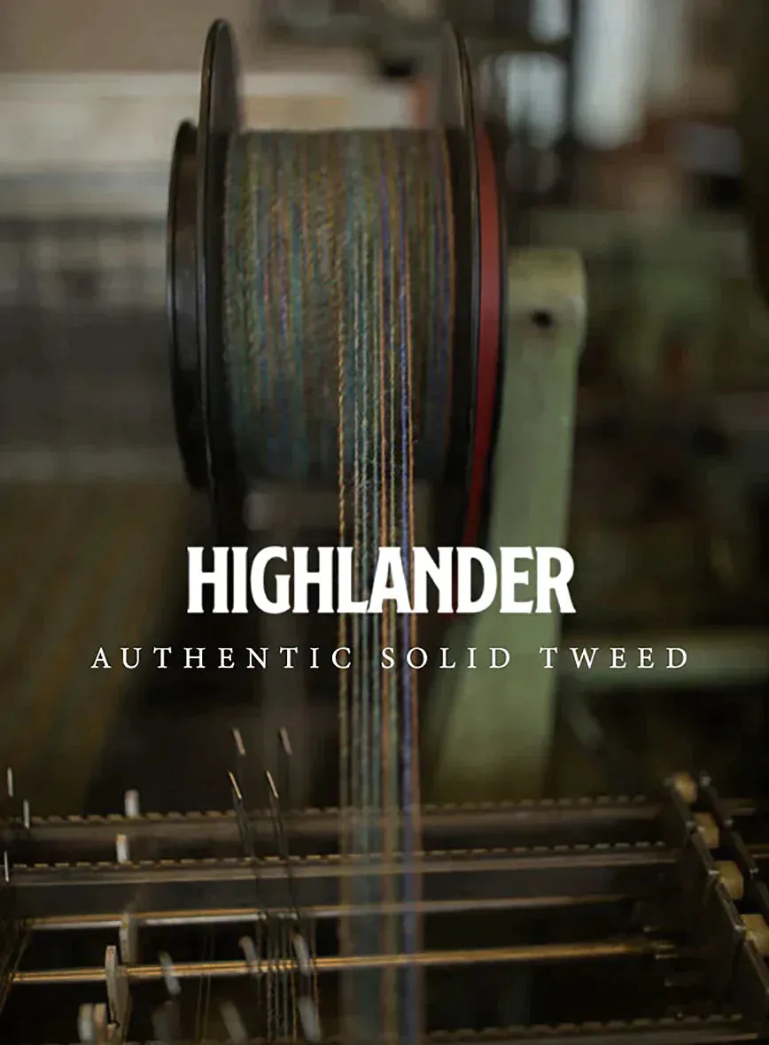 Highlander Heavy Heritage Charcoal Tweed Pea Coat