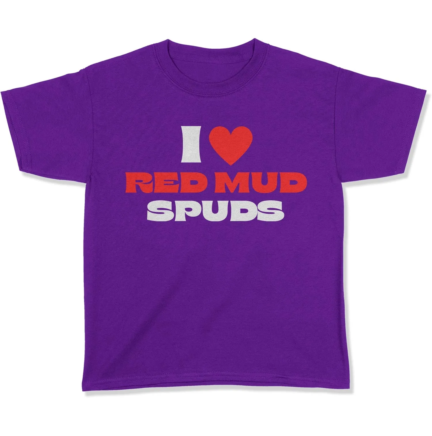 I Love Red Mud Spuds Youth T-Shirt