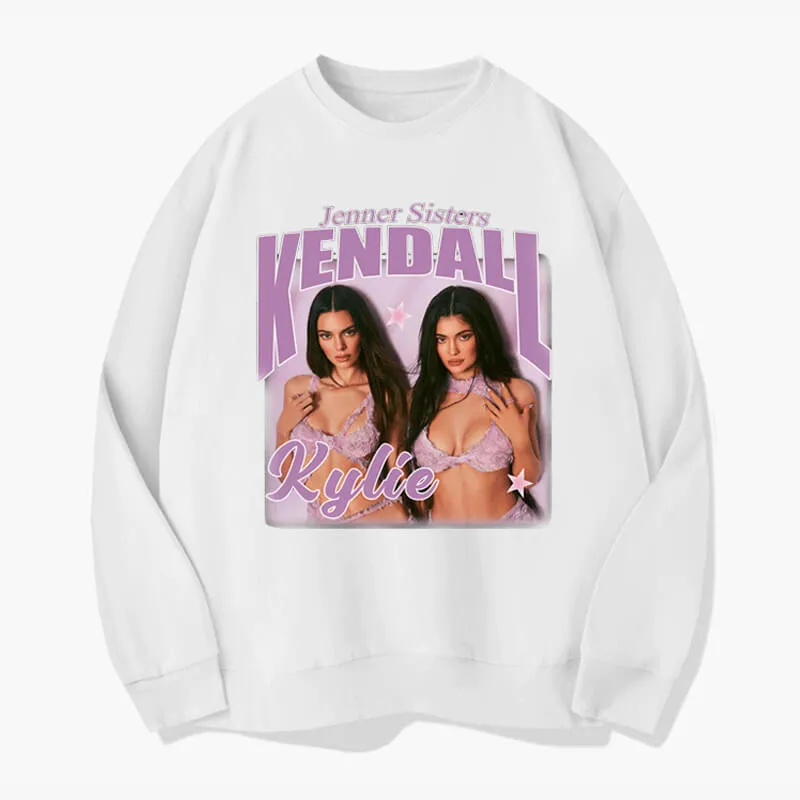 Jenner Sisters Sweatshirt Hot Retro Aesthetic