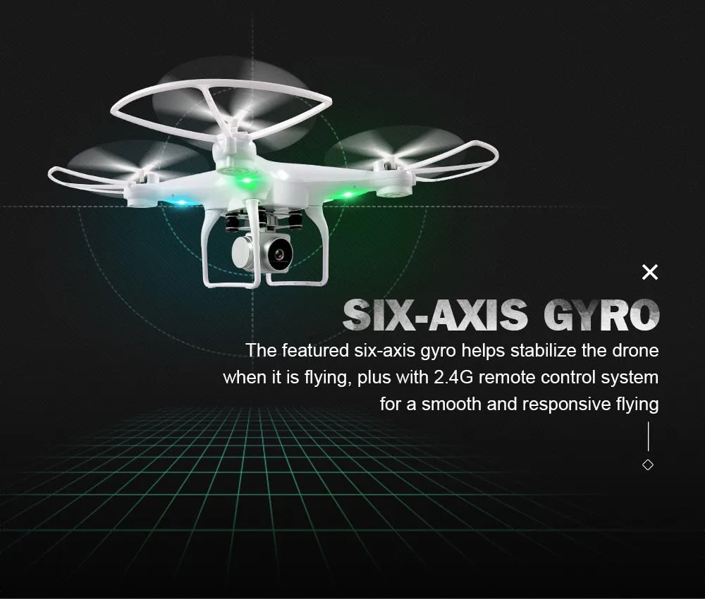 JJRC Drone with 720P HD Camera   2 Batteries for Long 40-Minute Flight Time