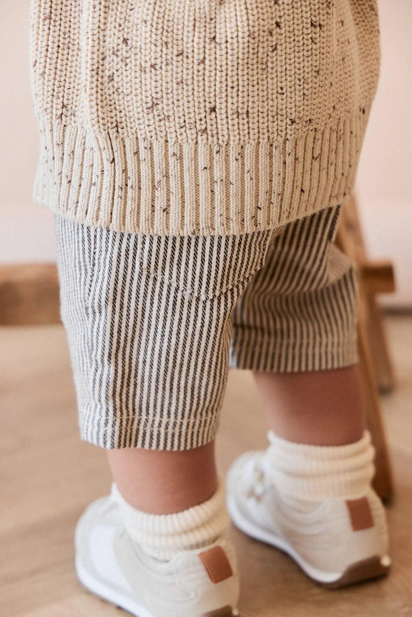 Jude Short - Dark Coffee/Buff Stripe