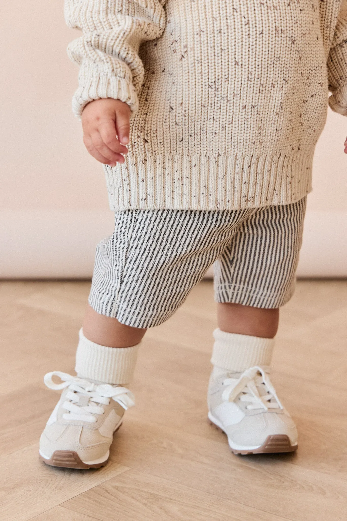 Jude Short - Dark Coffee/Buff Stripe