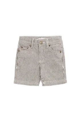 Jude Short - Dark Coffee/Buff Stripe