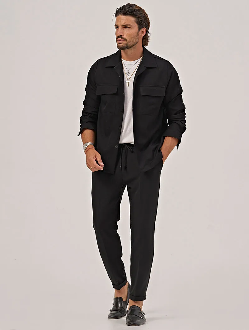 KARSON CASUAL PANTS IN BLACK