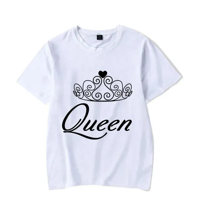 King and Queen With Crowns T Shirts