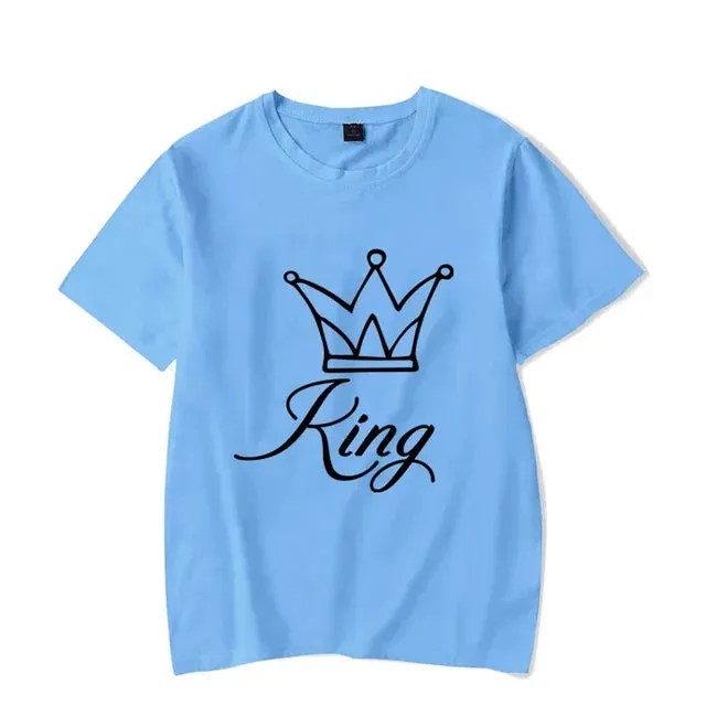 King and Queen With Crowns T Shirts