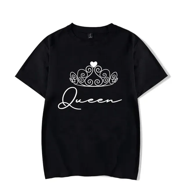 King and Queen With Crowns T Shirts