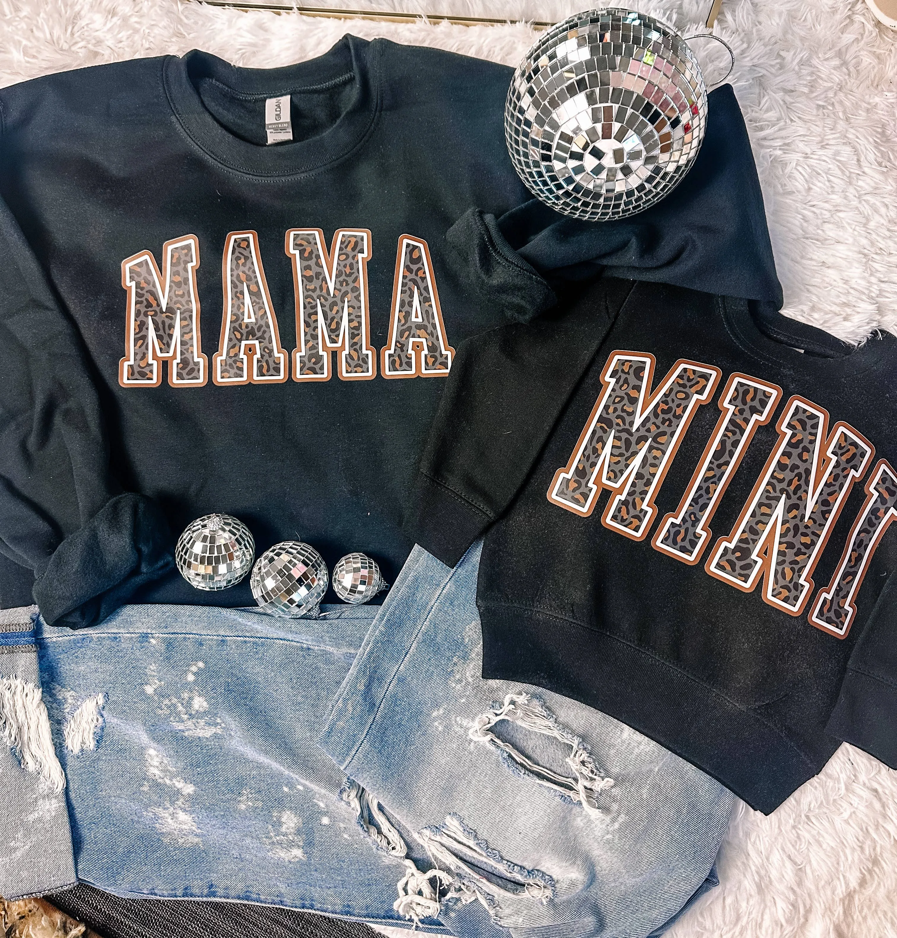 Leopard Mama & Mini Matching Sweatshirts