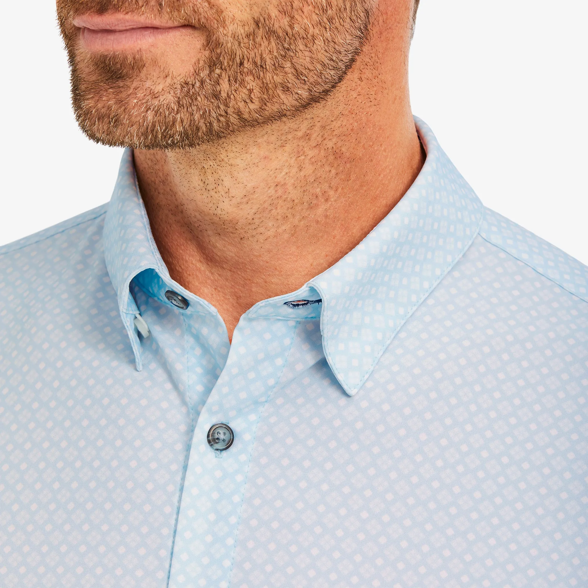 Light Blue Geo Print