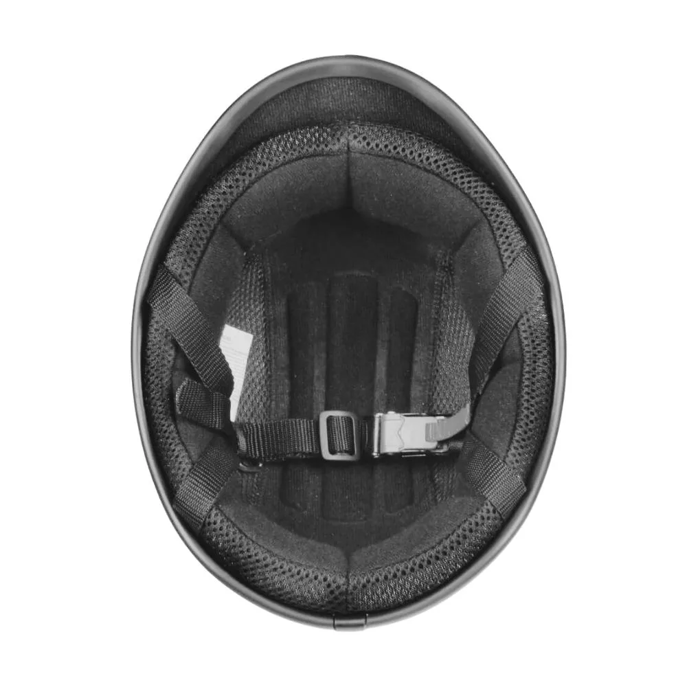 Low Profile Reversible DOT Polo Helmet / Matte Black