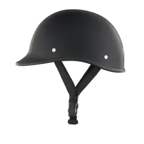 Low Profile Reversible DOT Polo Helmet / Matte Black