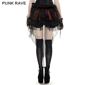 LQ-072 Lolita Bunny Mesh Two-wear Short Gothic Skirts
