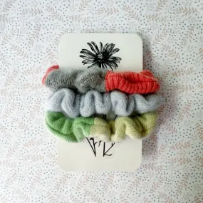 Made in Canada Cashmere scrunchies | Set of 3 | Ready-To-Ship
