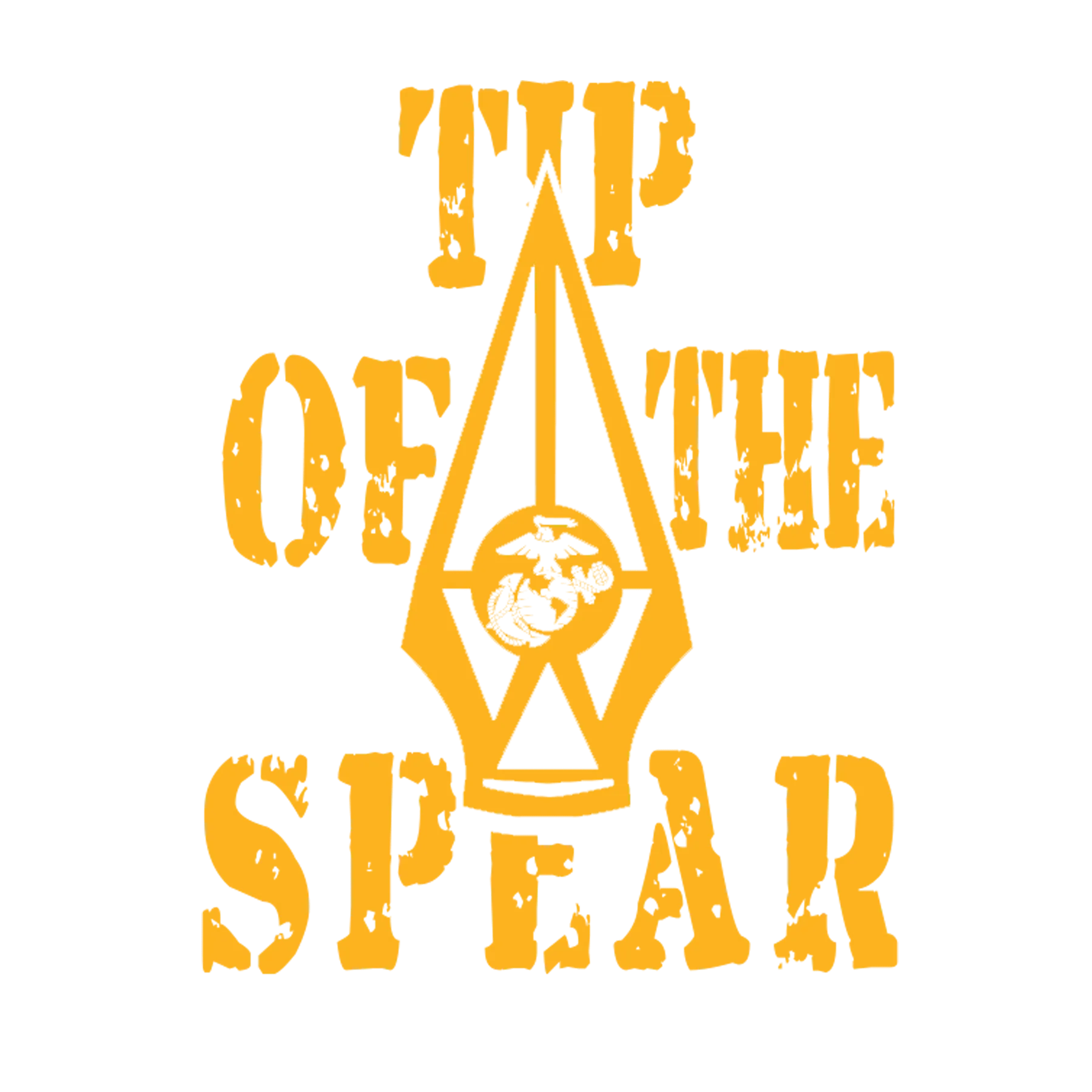 Marines Tip of The Spear 2-Sided Long Sleeve Tee