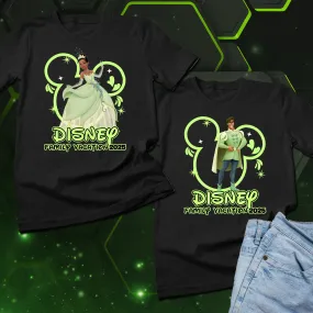 Matching Princess and The Frog 2025 Family Vacation Shirts, Princess Tiana Vacation Shirts
