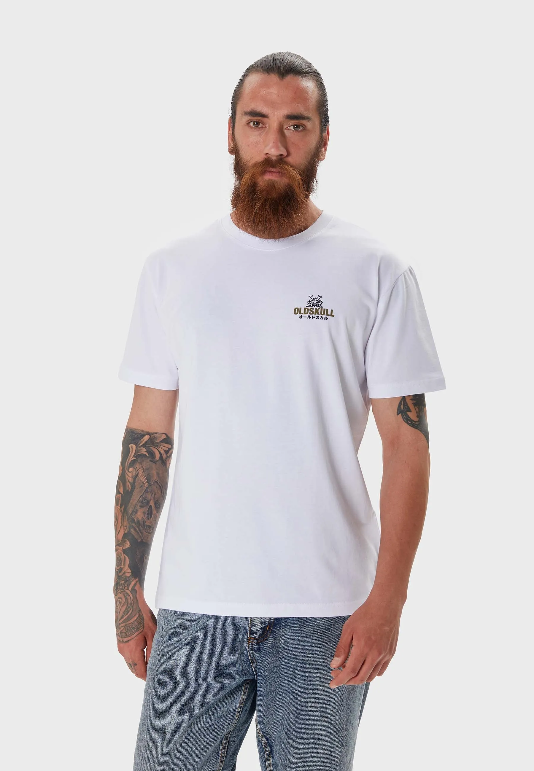 Oldskull Basic Kanji T-Shirt White