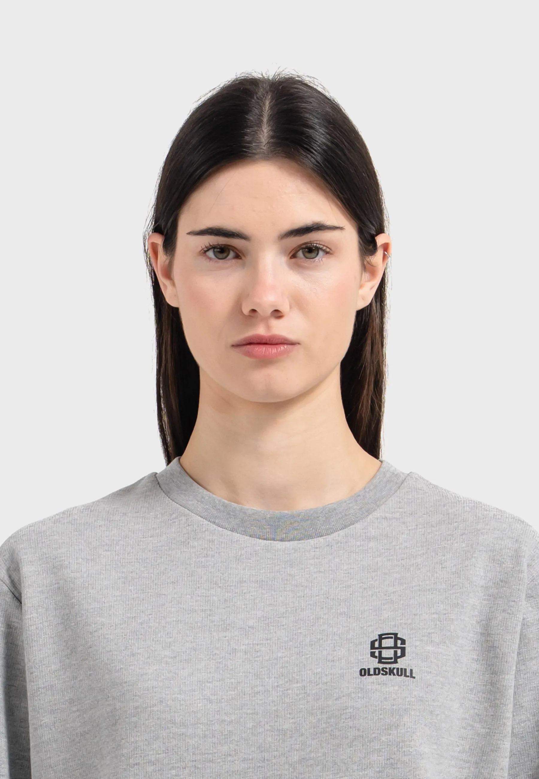 Oldskull Iconic Logo Sweatshirt Heather Grey