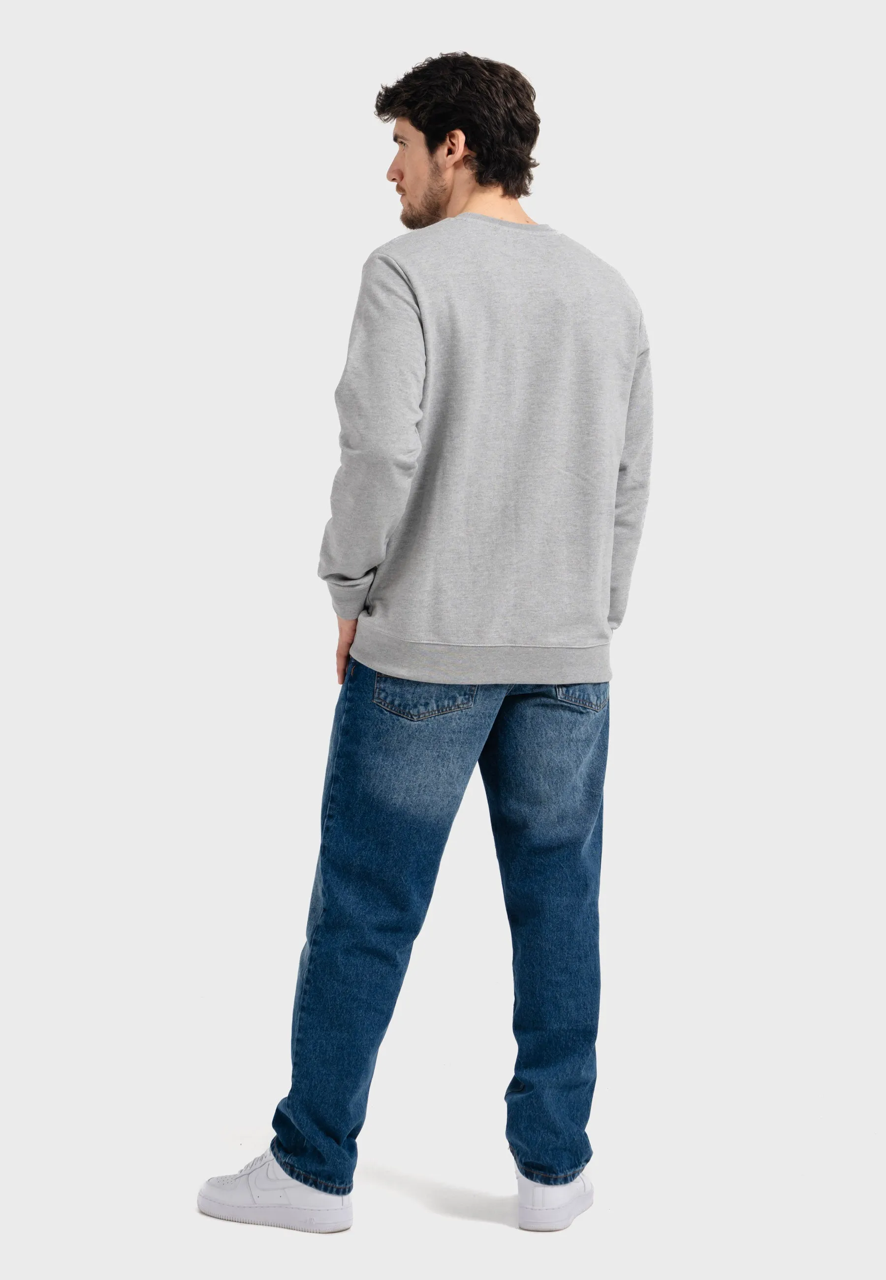 Oldskull Iconic Logo Sweatshirt Heather Grey